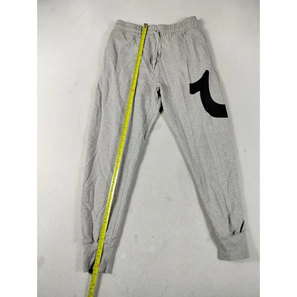 True Religion Jogger Pants Mens Medium Gray Fleece Sweatpants Loungewear Casual